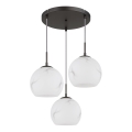 Globo - Takpendel på vajer 3xE27/60W/230V Ø 42,5 cm