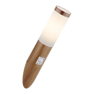 Globo - Utomhus vägglampa med sensor 1xE27/15W/230V IP44