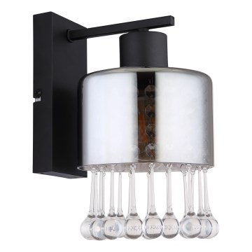 Globo - Vägglampa 1xE27/60W/230V svart