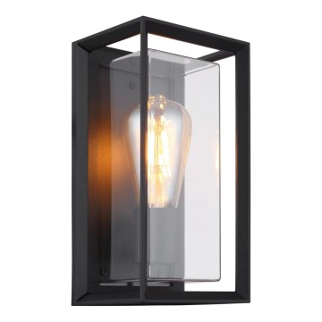 Globo - Vägglampa för utomhusbruk 1xE27/60W/230V IP44 svart