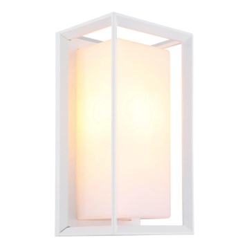 Globo - Vägglampa för utomhusbruk 1xE27/60W/230V IP44 vit
