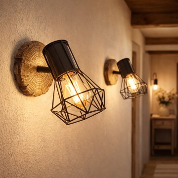 Globo - Väggmonterad spotlight 1xE27/60W/230V