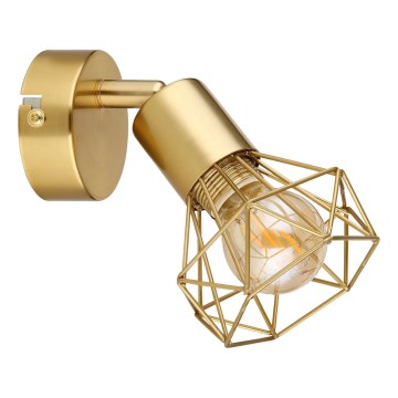 Globo - Väggspotlight 1xE14/40W/230V guld