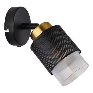 Globo - Väggspotlight 1xE27/40W/230V svart/guld