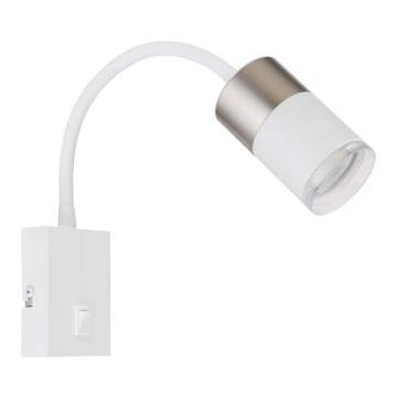 Globo - Väggspotlight 1xGU10/25W/230V vit/matt krom