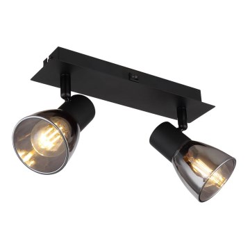 Globo - Väggspotlight 2xE14/40W/230V svart