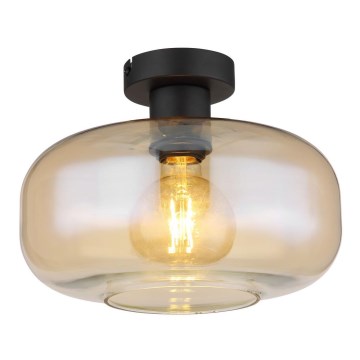 Globo - Ytmonterad ljuskrona 1xE27/40W/230V diameter 28 cm genomskinlig