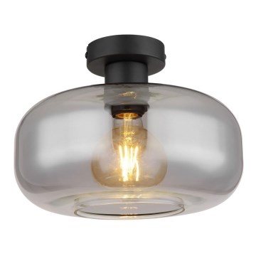 Globo - Ytmonterad ljuskrona 1xE27/40W/230V diameter 28 cm grå