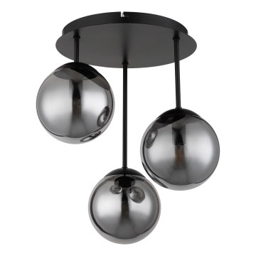 Globo - ytmonterad takkrona 3xE14/25W/230V svart