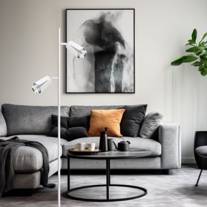 Golv lampa BLOMMA 2xGU10/8W/230V vit