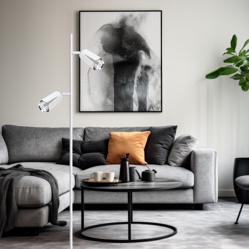 Golv lampa BLOMMA 2xGU10/8W/230V vit