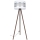 Golv lampa CORAL 1xE27/60W/230V brun/vit/krom