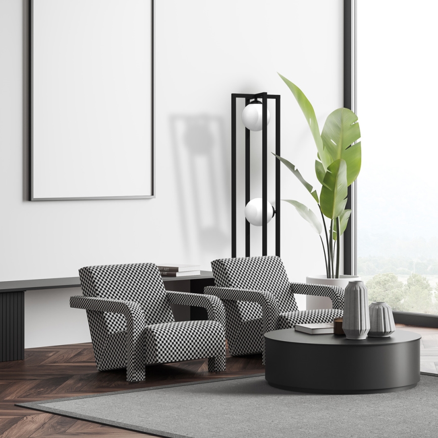 Golv lampa DIEGO 2xE14/40W/230V svart