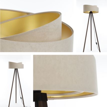 Golv lampa GALAXY 1xE27/60W/230V beige/brun