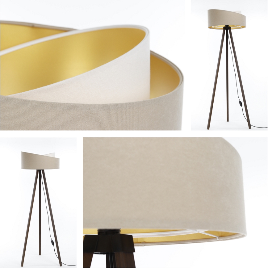 Golv lampa GALAXY 1xE27/60W/230V beige/brun