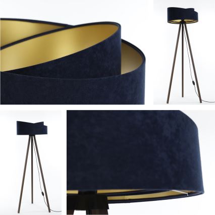 Golv lampa GALAXY 1xE27/60W/230V blå/brun