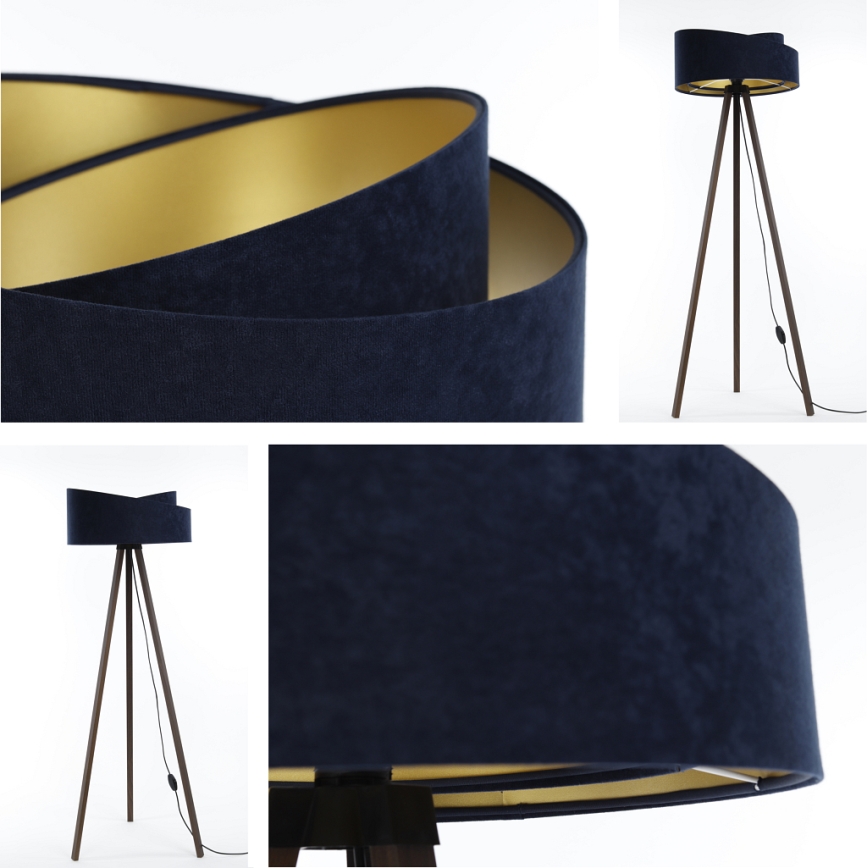 Golv lampa GALAXY 1xE27/60W/230V blå/brun