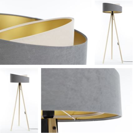 Golv lampa GALAXY 1xE27/60W/230V grå/beige