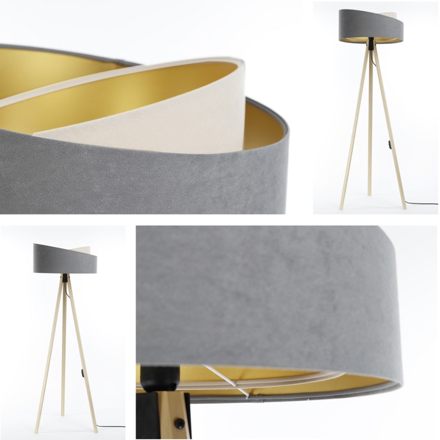 Golv lampa GALAXY 1xE27/60W/230V grå/beige