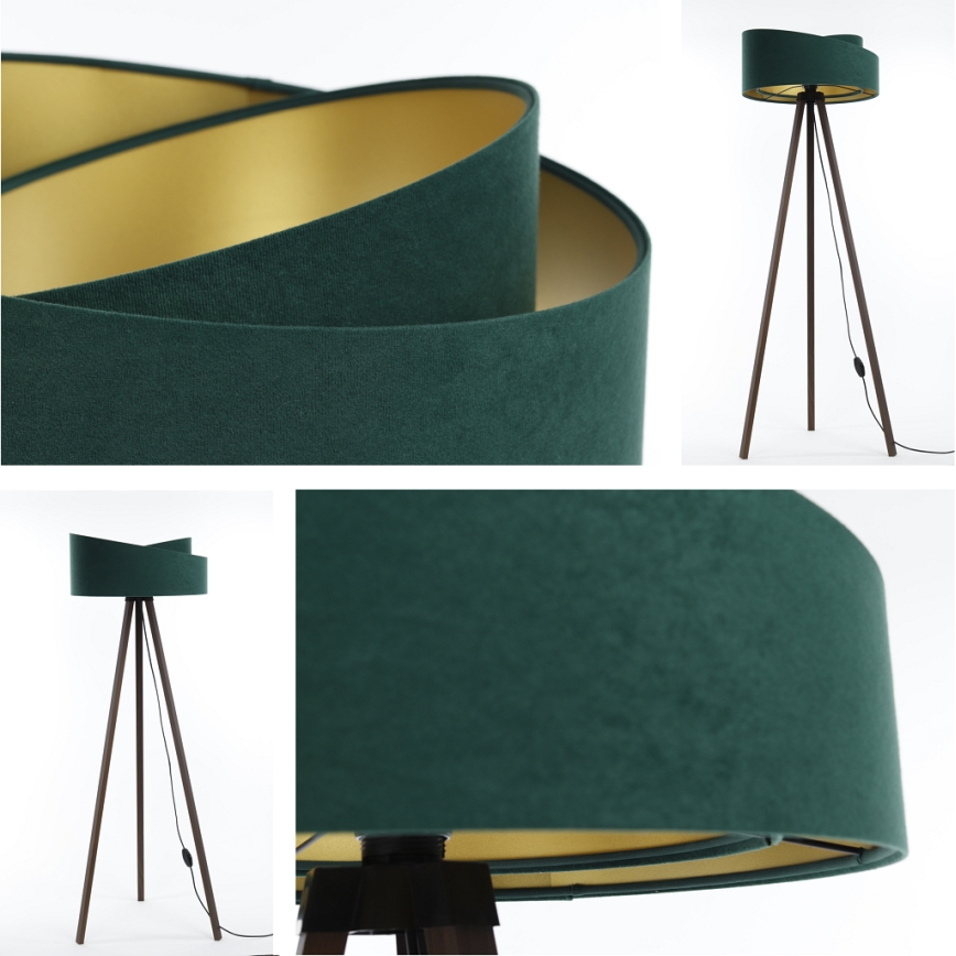 Golv lampa GALAXY 1xE27/60W/230V grön/brun