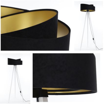 Golv lampa GALAXY 1xE27/60W/230V svart/vit