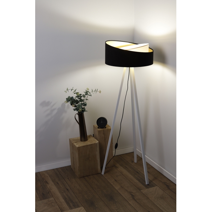 Golv lampa GALAXY 1xE27/60W/230V svart/vit