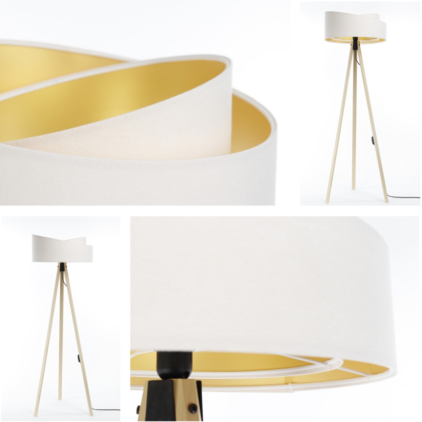 Golv lampa GALAXY 1xE27/60W/230V vit/beige