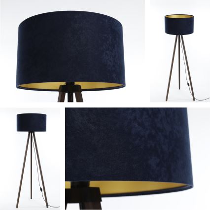 Golv lampa STANDART 1xE27/60W/230V blå/brun