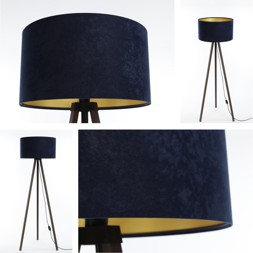 Golv lampa STANDART 1xE27/60W/230V blå/brun