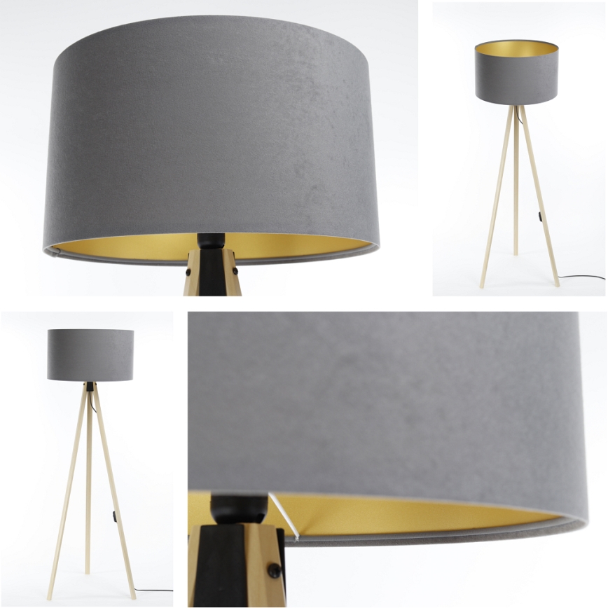 Golv lampa STANDART 1xE27/60W/230V grå/beige