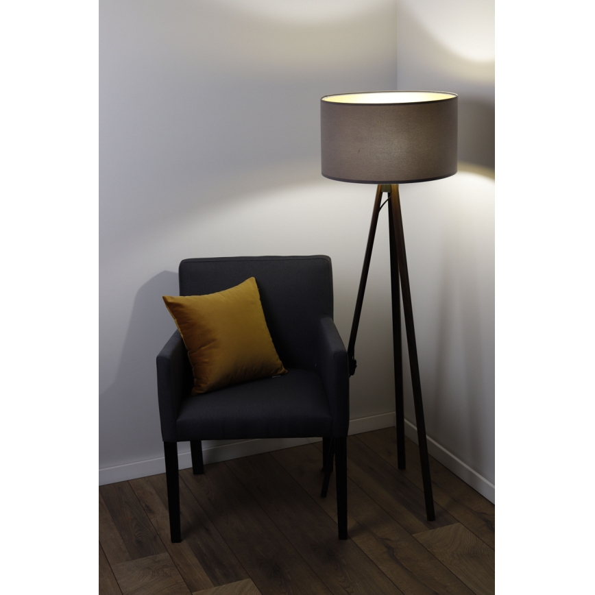 Golv lampa STANDART 1xE27/60W/230V grå/brun