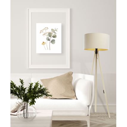 Golv lampa STANDART 1xE27/60W/230V grädde/beige