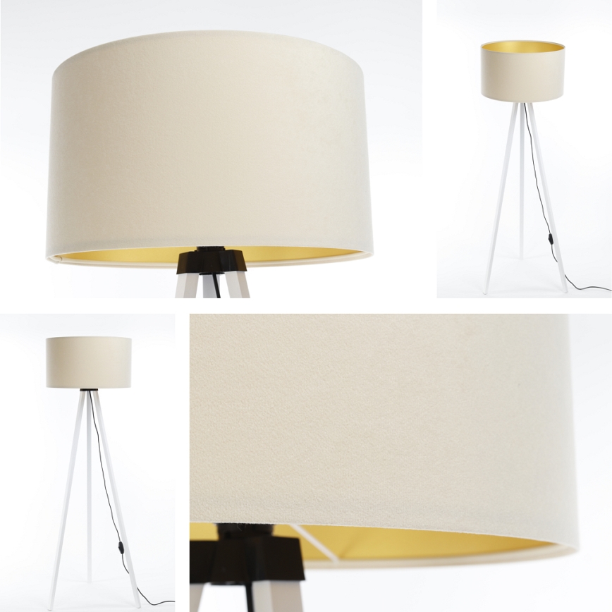 Golv lampa STANDART 1xE27/60W/230V grädde/vit