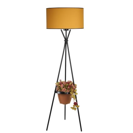 Golv lampa VENEDIK 1xE27/60W/230V orange/svart