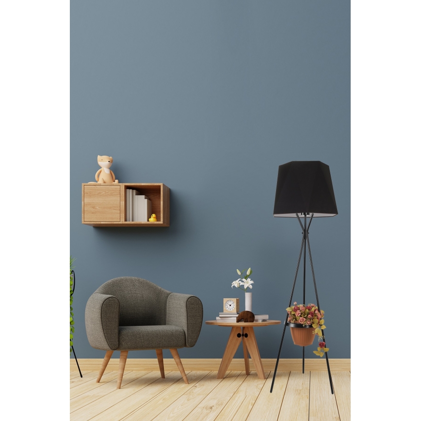 Golv lampa VENEDIK 1xE27/60W/230V svart