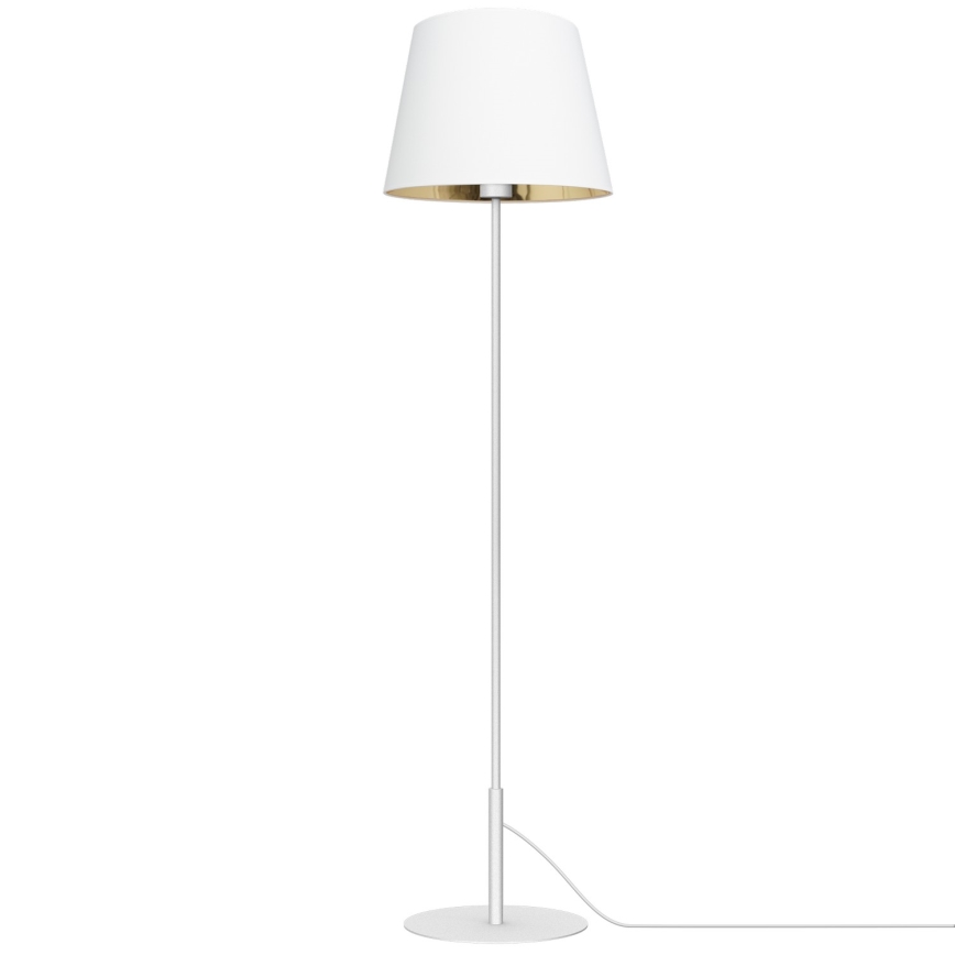 Golvampa ARDEN 1xE27/60W/230V vit/guld
