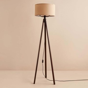 Golvampa AYD 1xE27/40W/230V brun/beige