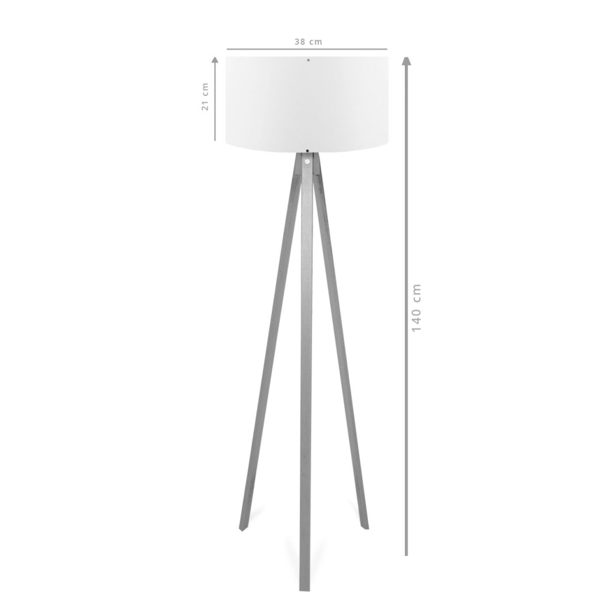 Golvampa AYD 1xE27/40W/230V brun/grå