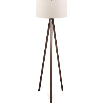 Golvampa AYD 1xE27/40W/230V brun/krämfärgad