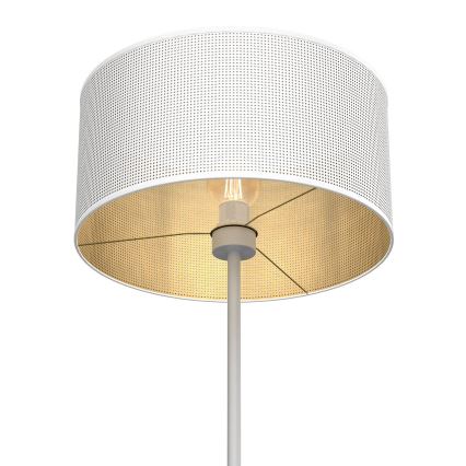 Golvampa LOFT SHADE 1xE27/60W/230V vit/guld