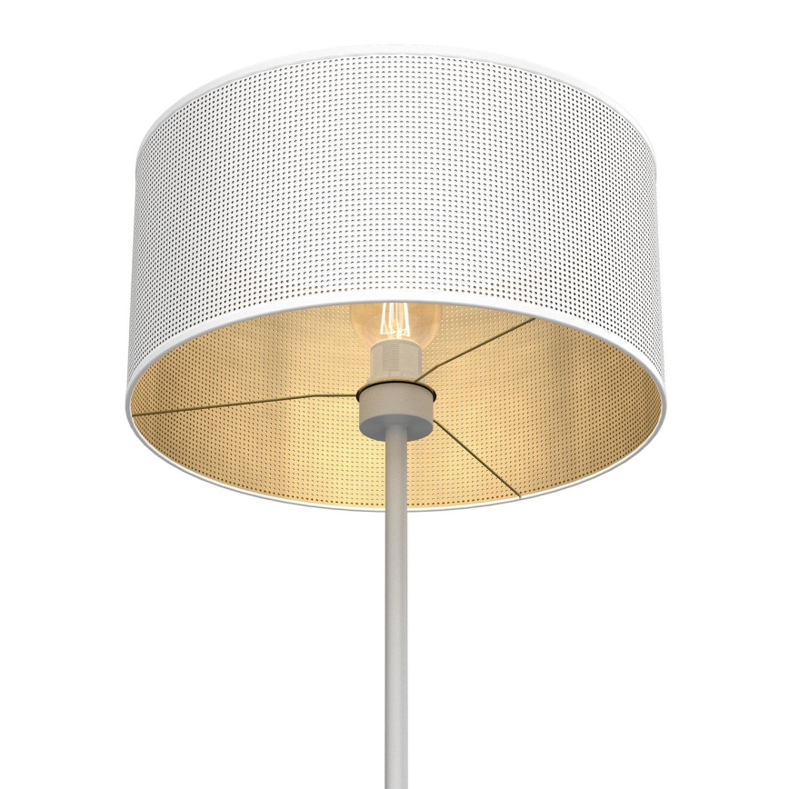 Golvampa LOFT SHADE 1xE27/60W/230V vit/guld