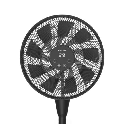 Golvfläkt 25W/230V Ø 40 cm svart + fjärrkontroll