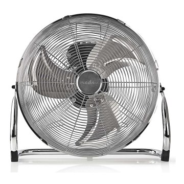 Golvfläkt 80W/230V blank krom