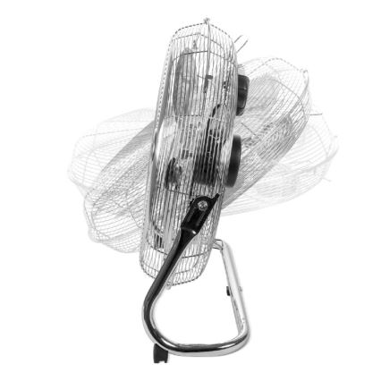 Golvfläkt VIENTO 200W/230V, blank krom