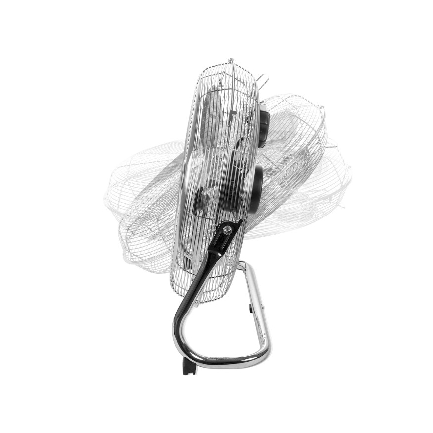 Golvfläkt VIENTO 200W/230V, blank krom