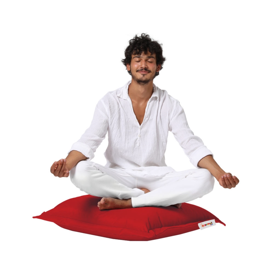 Golvkudde 70x70 cm röd