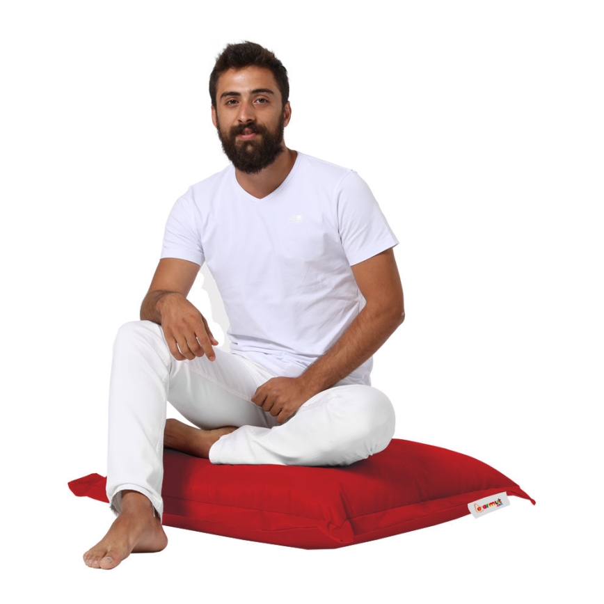 Golvkudde 70x70 cm röd