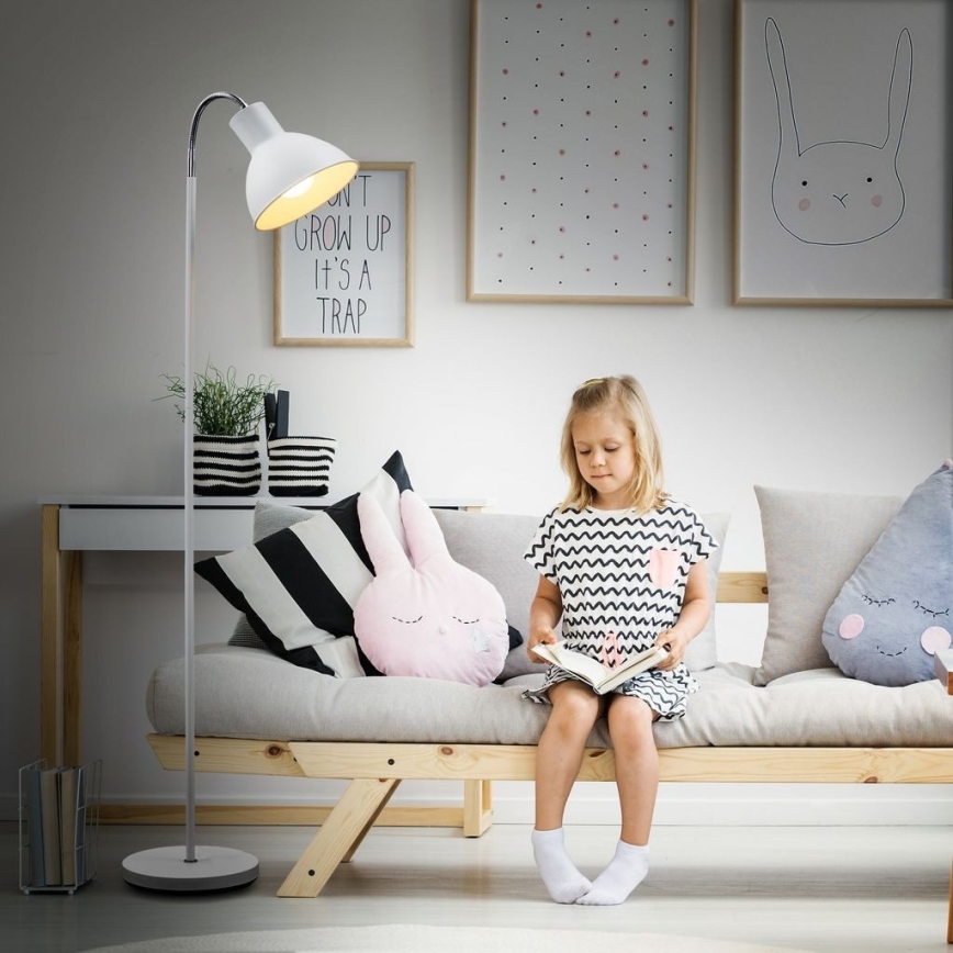 Golvlampa 1xE27/25W/230V vit