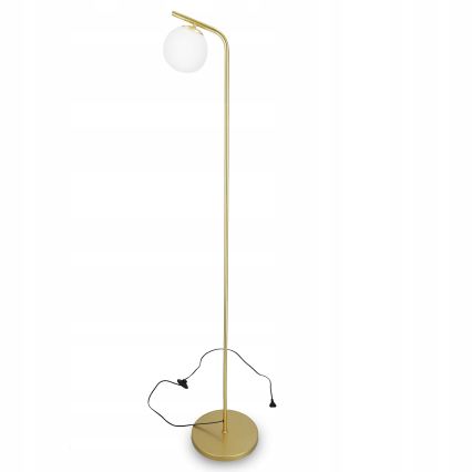 Golvlampa 1xE27/40W/230V guld/vit