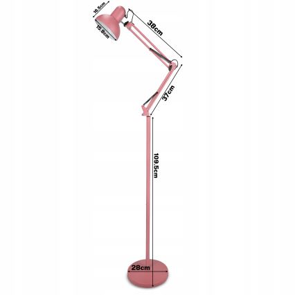 Golvlampa 1xE27/40W/230V, rosa